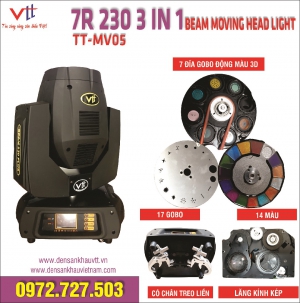 7R 230 3 IN 1 BEAM MOVING HEAD LIGHT