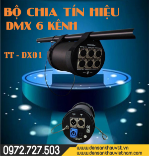 BỘ CHIA TÍN HIỆU DMX 6 KÊNH